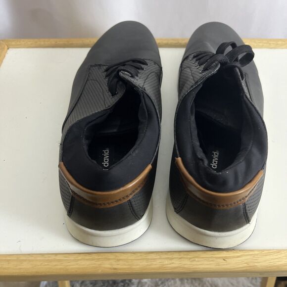 Robert David Black Low Top Casual Men’s Snikers Size 13 M Comfortable Matrix main image 5